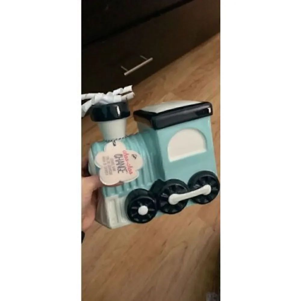 train piggy bank 